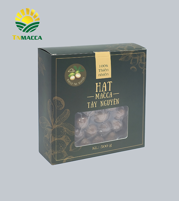 Macca sấy nứt size 22-25 mm 2 Hộp 500g ( 1 Kg )